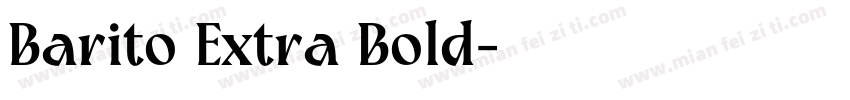 Barito Extra Bold字体转换